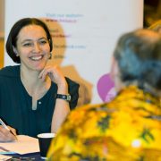 Healthwatch assistant at an event