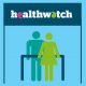 Healthwatch graphic with two people