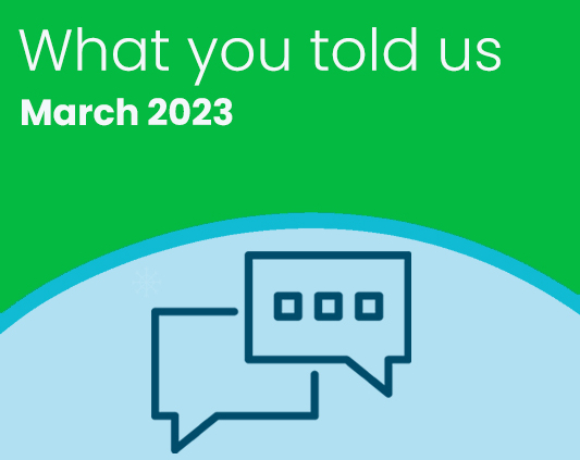 Health and social care feedback Northumberland March 2023