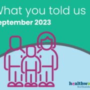 Health and social care feedback Northumberland September 2023
