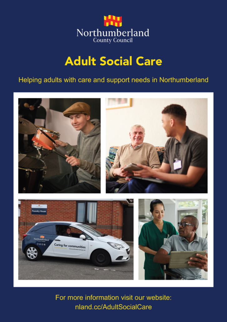 Northumberland Adult Social Care Services information leaflet front cover